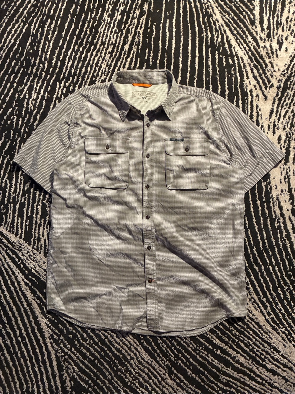 Field&Stream Short-Sleeve grey Button Down Shirt